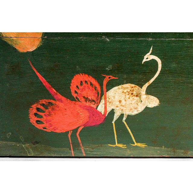 Lovely Asian Inspired Antique Hand Painred Large Humidor Box Chinoiserie Home Decor For Sale - Image 14 of 18