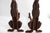 Art Deco Rare Vintage Pair of Art Deco Cast Iron Dog Andirons / Log Holders, C1920-30s, 17” Tall For Sale - Image 3 of 4