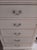 Coastal 1990s White Coastal Style Wood Chest 5 Drawer For Sale - Image 3 of 5