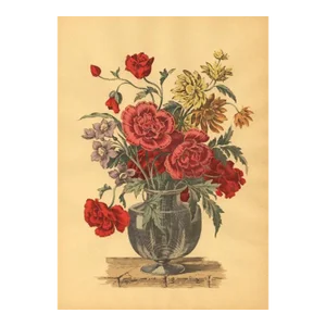 Early 20th Century-French Floral Botanical in Style of Jean-Baptiste De Poilly