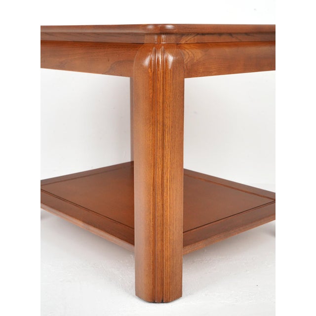 Vintage 1970s Ming Style Wood Side Table For Sale - Image 4 of 9