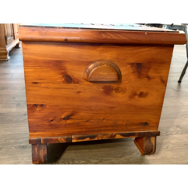 Beautifully maintained cedar hope chest from the 1920's manufactured by the Art Chest Co. in Des Moines IA. Truly a hope...