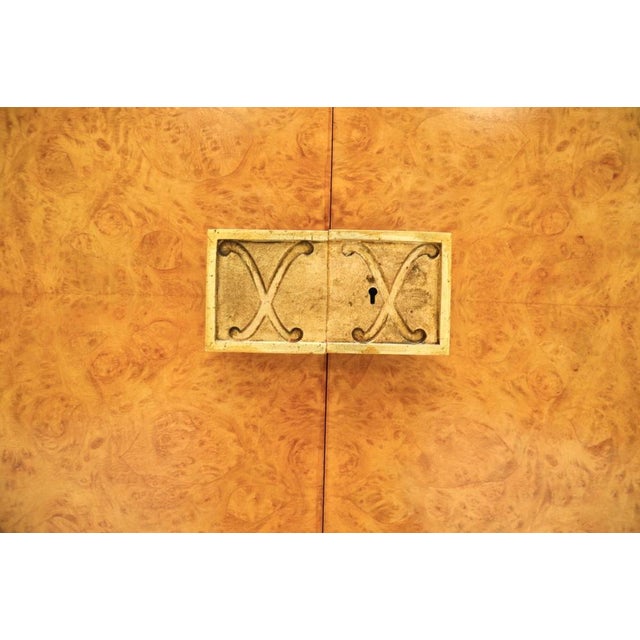 Art Deco Burr Walnut Sideboard attributed to Hille, 1920s For Sale - Image 15 of 16