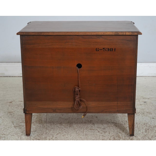 Pair of Henredon Walnut French Style Nightstands For Sale - Image 17 of 18