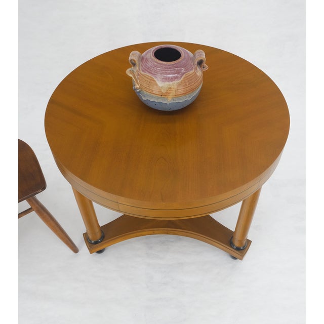 Wood Charak Neoclassical Biedermeier Style c1940s Center Lamp Table Stand Gueridon For Sale - Image 7 of 12