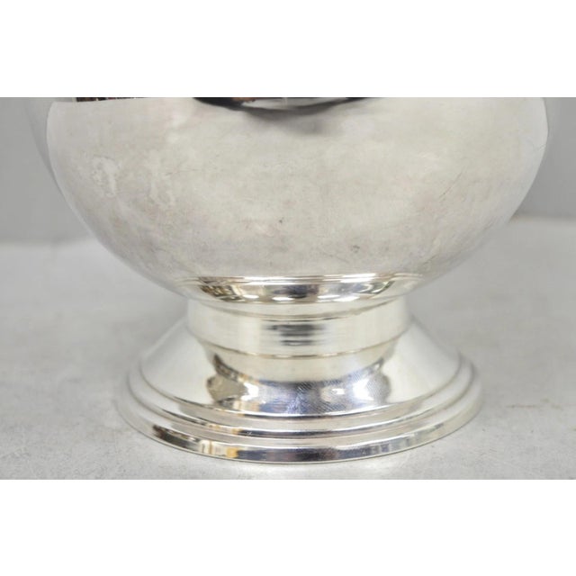 Metal Vintage Leonard Victorian Silver Plated Small Ice Bucket Chiller W/ Handle For Sale - Image 7 of 12