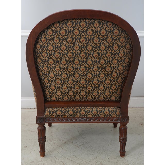 Century Furniture Century French Louis XVI Style Bergere Chair & Ottoman For Sale - Image 4 of 18