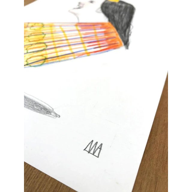 Mateo Andrea, Bailarina, 2020, Mixed Media on Paper For Sale - Image 4 of 6