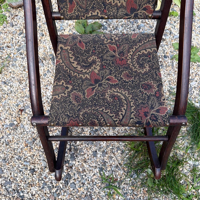 American Antique Eastlake Folding Rocking Chair For Sale - Image 3 of 10