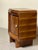 A pair of Art Deco bedside tables from the 1930s, made in Italy. The frame is made of fine walnut burl, enriched with...