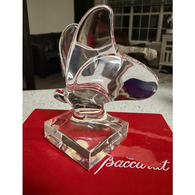 Baccarat "Papillon" Or Lucky Butterfly 4" Clear Crystal Made In France NIB Excellent condition no damages new in box The...