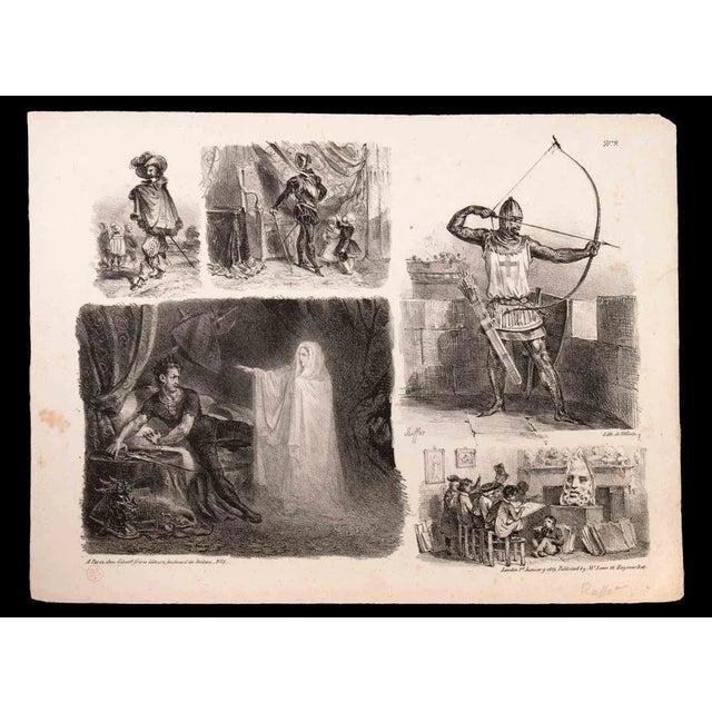 The Military Portait - The Appearance of Our Lady - The Classroom is an original Lithograph realized by Denis Auguste...