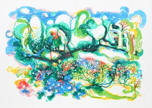 Ronald Julius Christensen, Willow Brook Road, Lithograph