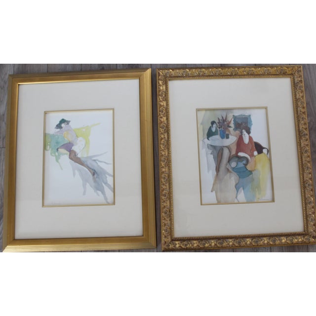 Framed Itzchak Tarkay Prints - A Pair For Sale - Image 11 of 11
