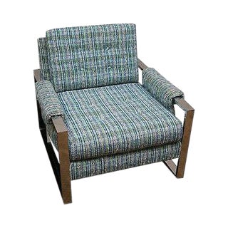 Mid Century Modern Milo Baughman Style Lounge Chair For Sale