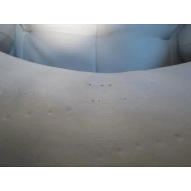 White Carlo Perazzi Swiveling Leather Lounge Chair For Sale - Image 8 of 11