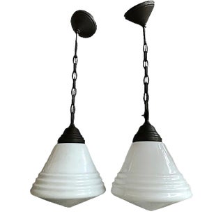 Opaline Suspensions, Set of 2 For Sale
