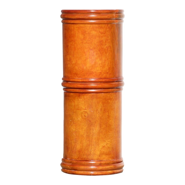 Vintage Faux Bamboo Umbrella / Walking Stick Stand For Sale