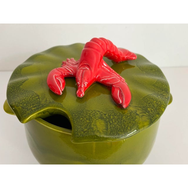 California Pottery Ceramic Lobster Tureen by California Pottery, 1970s For Sale - Image 4 of 10