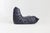 Ligne Roset Vintage Togo Two-Seater Sofa in Blue Leather by Michel Ducaroy for Ligne Roset, 1990s For Sale - Image 4 of 10