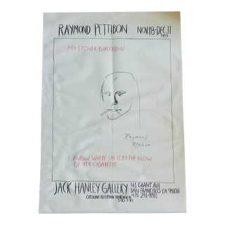 Raymond Pettibon Original Print Poster 1993 Hand Signed Rare Art For Sale