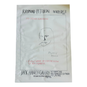 Raymond Pettibon Original Print Poster 1993 Hand Signed Rare Art