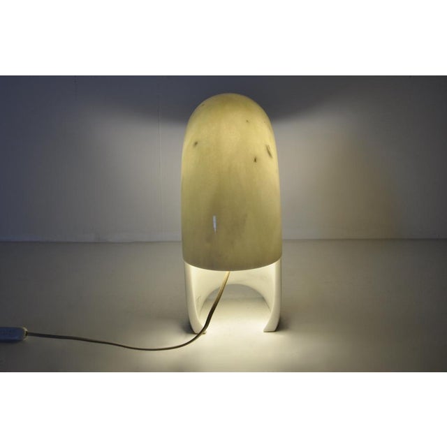 White Marble Biagio Table Lamp by Afra & Tobia Scarpa for Flos, 1968 For Sale - Image 8 of 15