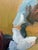 Textile Contemporary Oil on Canvas Still Life of Fruit + Flowers, Unknown Artist For Sale - Image 7 of 12