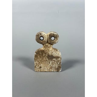 Tell Brak calcite Bell Beaker idol "with eyes". - 11 cm Archaeology For Sale