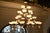 Art Deco Chandelier with Alabaster Bowls and Illuminated Cones, 1990s For Sale - Image 4 of 18