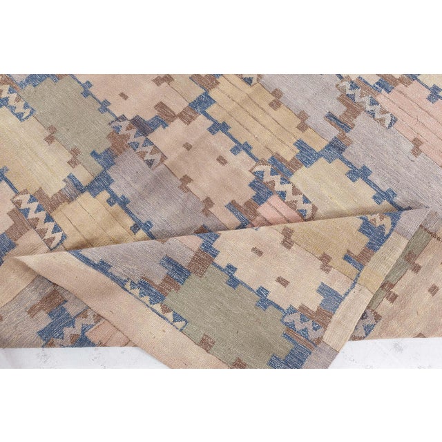 Textile Modern Swedish Flat Weave Inspired Rug by Doris Leslie Blau For Sale - Image 7 of 9