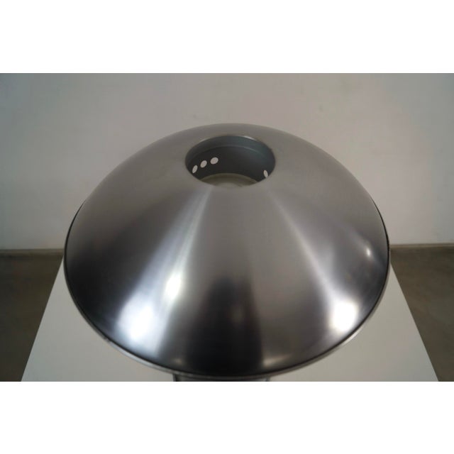 Metal 1980’s Art Deco Saucer Table Lamp For Sale - Image 7 of 12