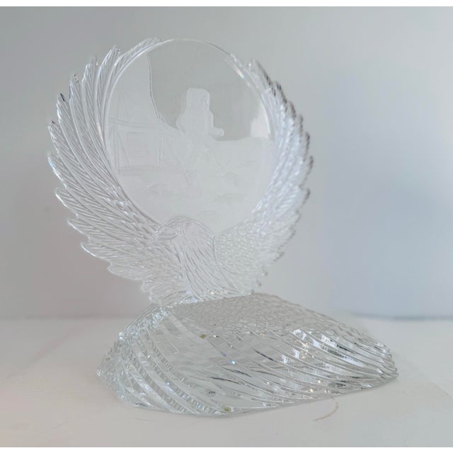 Glass Waterford Crystal “Man on the Moon” by Michael Morrissey 1999 Special Edition, One-of-a-Kind For Sale - Image 7 of 12