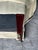 Vintage Baker Milling Road Upholstered Slipper Lounge Chair in Blue & Ivory Fabric For Sale - Image 9 of 9