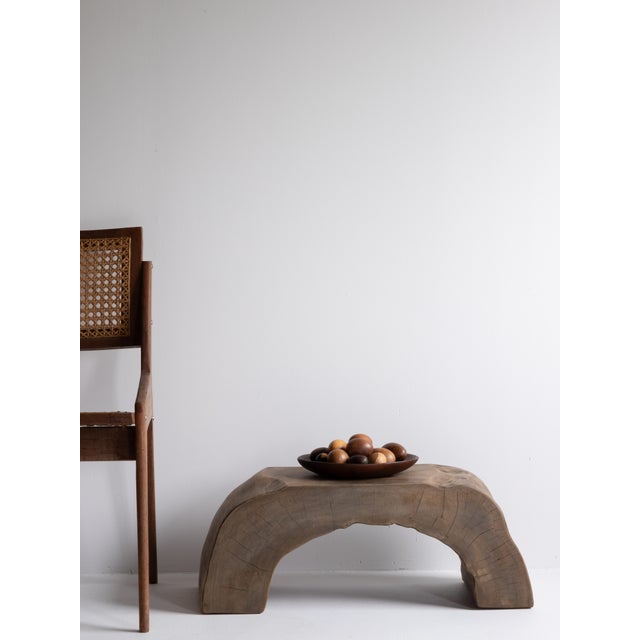 This chair embodies the essence of Japanese primitive design, crafted in the mid-20th century (circa 1940s–1960s). Made...