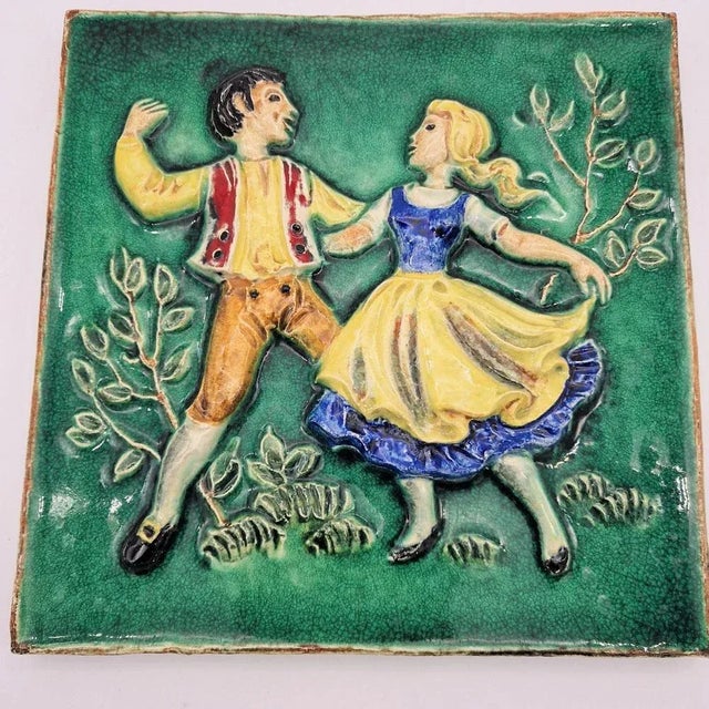 Vintage Ceramic Wall Tile, 1974 For Sale - Image 6 of 6