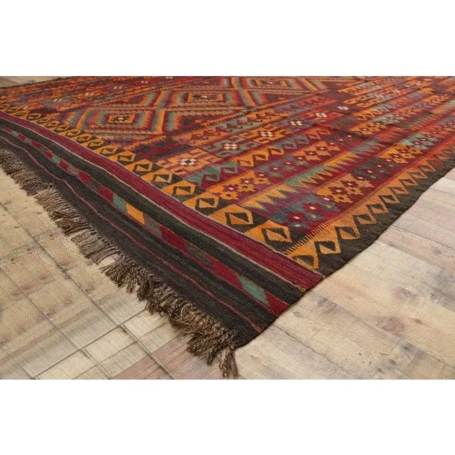 Vintage Afghan Ghalmouri Maimana Kilim Rug, 09'09 X 14'11 For Sale In Dallas - Image 6 of 10
