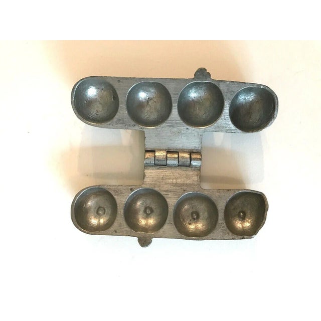 Antique #340 Fruit Hinged Pewter Ice Cream Mold For Sale - Image 10 of 10
