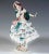 Finest meissen porcelain figurine: dancer balancing on her toes, turning her head to the right and bringing her right hand...