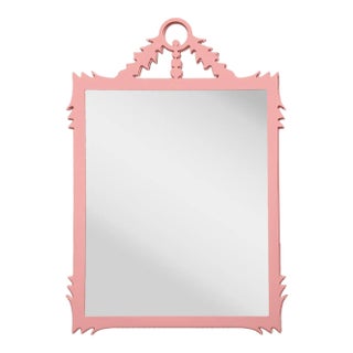 Fleur Home Garden District Lafitte Rectangle Mirror in Pink Punch, 29x51 For Sale