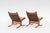 Tan Leather Siesta Chairs by Ingmar Relling for Westnofa, Denmark, 1970s Set of 2 For Sale - Image 3 of 5