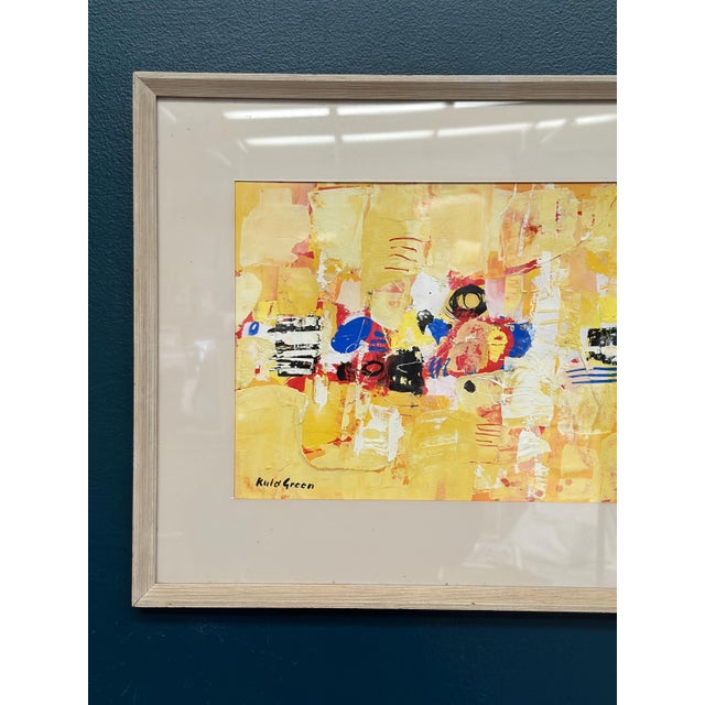 Mid-Century Modern Kulo Green, Morning Hour, 1950s, Oil on Panel, Framed For Sale - Image 3 of 18