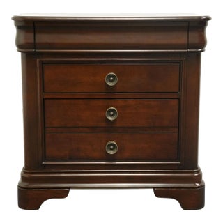 Walter of Wabash Warm Cherry Traditional Style 30" Three Drawer Nightstand For Sale