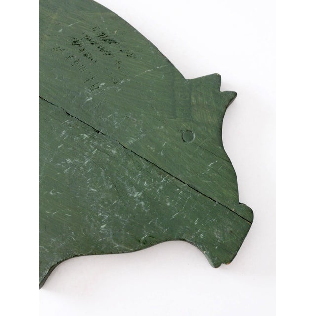 Farmhouse Antique Primitive Pig Kitchen Board For Sale - Image 3 of 11