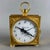 Table Clock Collection Dart Gold-Plated Brass Glass Quartz, Italy For Sale - Image 5 of 11