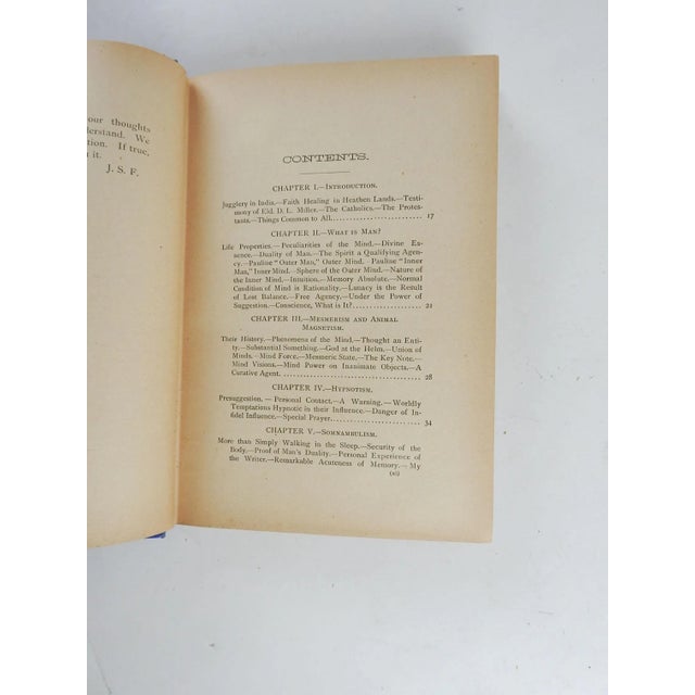 Mind Mysteries: Phenomena of Spiritism & Faith-Healing 1897 For Sale - Image 4 of 7
