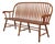 Windsor Style Hand Crafted Long Bench Settee For Sale