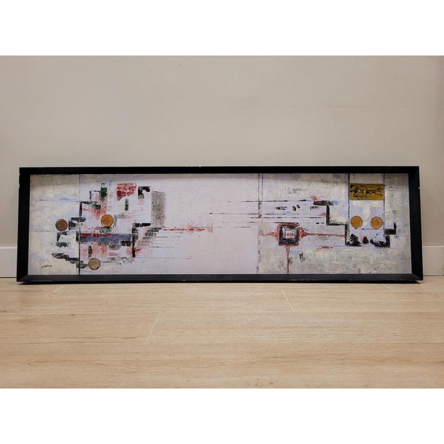 Modern acrylic on canvas signed by J. C. Cárdenas in the lower left corner entitled "Composition". It is estimated that it...