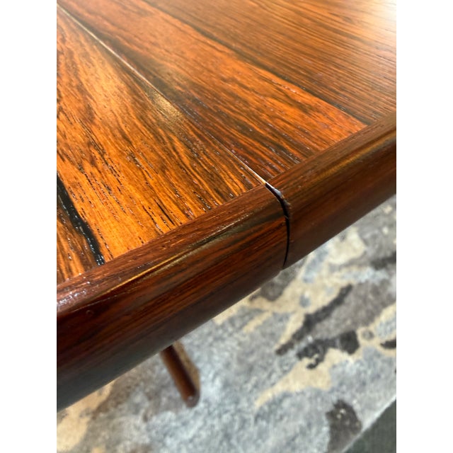 Zebra Wood Extension Dining Table, 48 Inches For Sale - Image 11 of 12