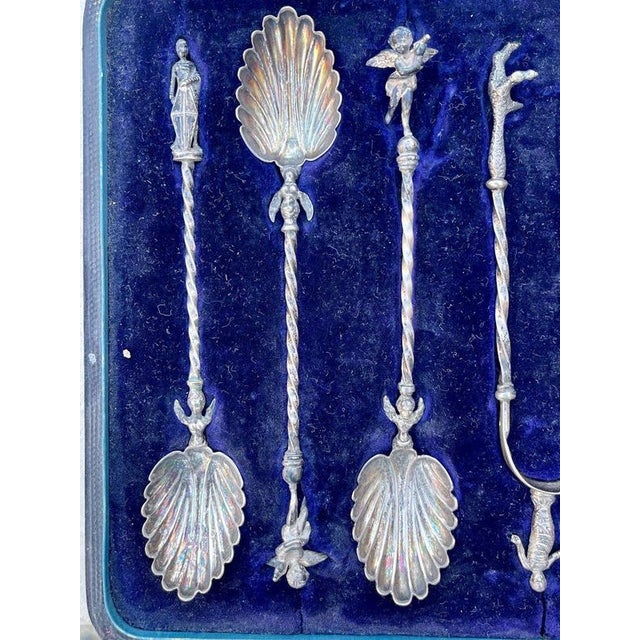 Metal Silver Tea or Coffee Service, Set of 8 For Sale - Image 7 of 12
